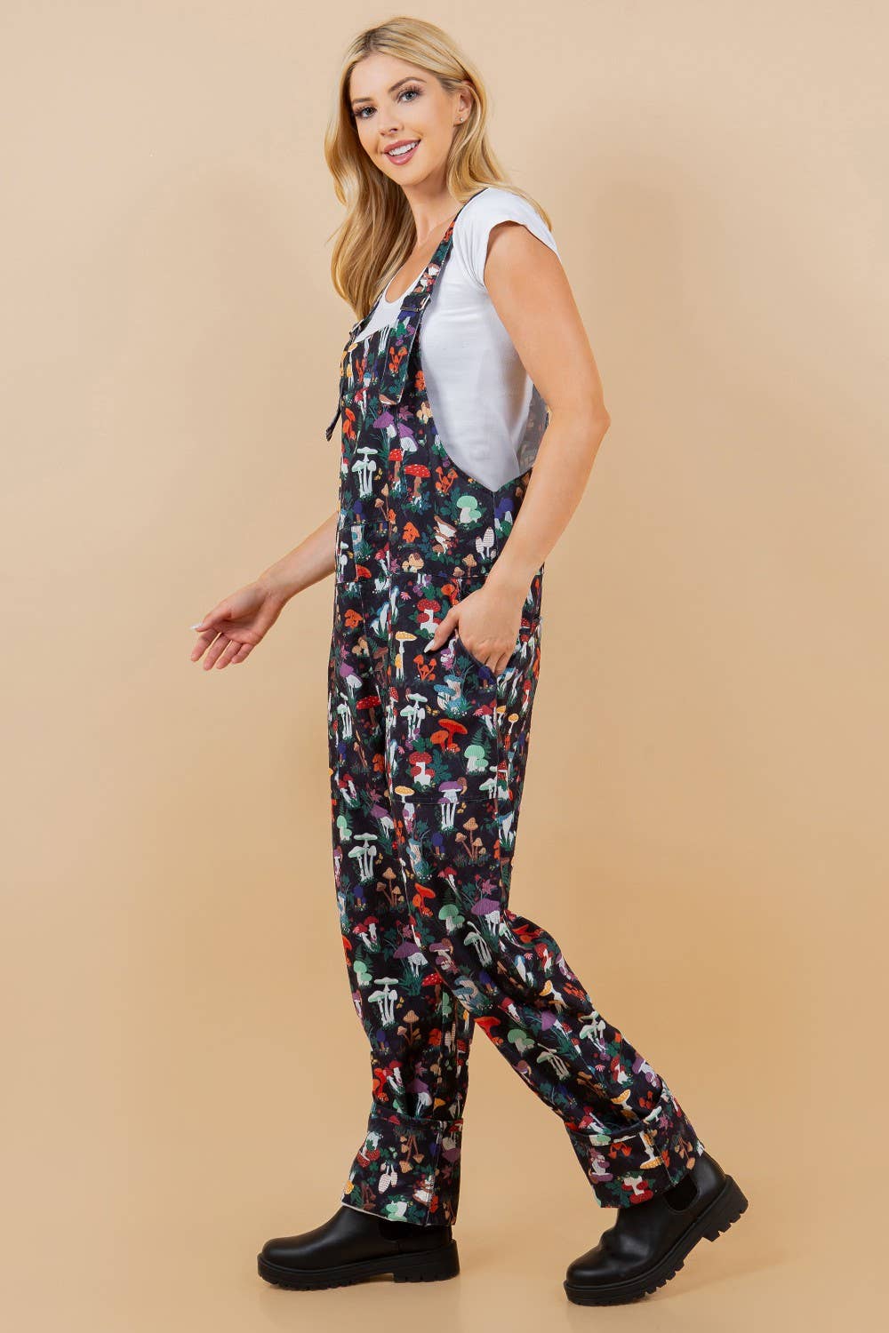 Garden Of Mushroom Plus Size Overall