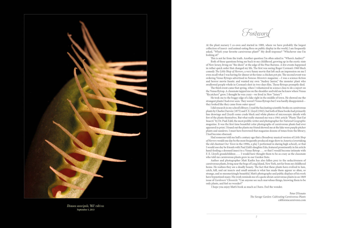 Book - The Sinister Beauty of Carnivorous Plants