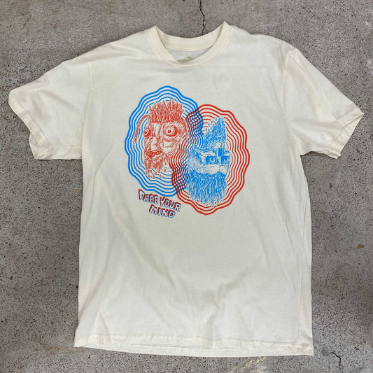 Free Your Mind Cordyceps Tee, Cream Cotton