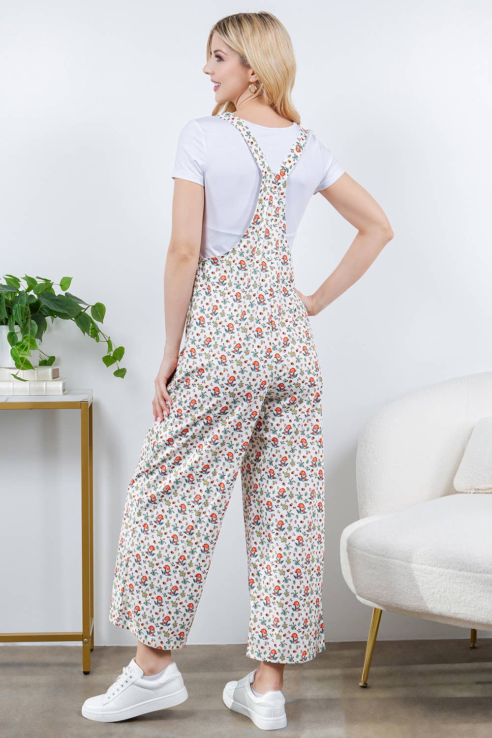 Clothing - Retro Mushroom Overall Jumpsuit