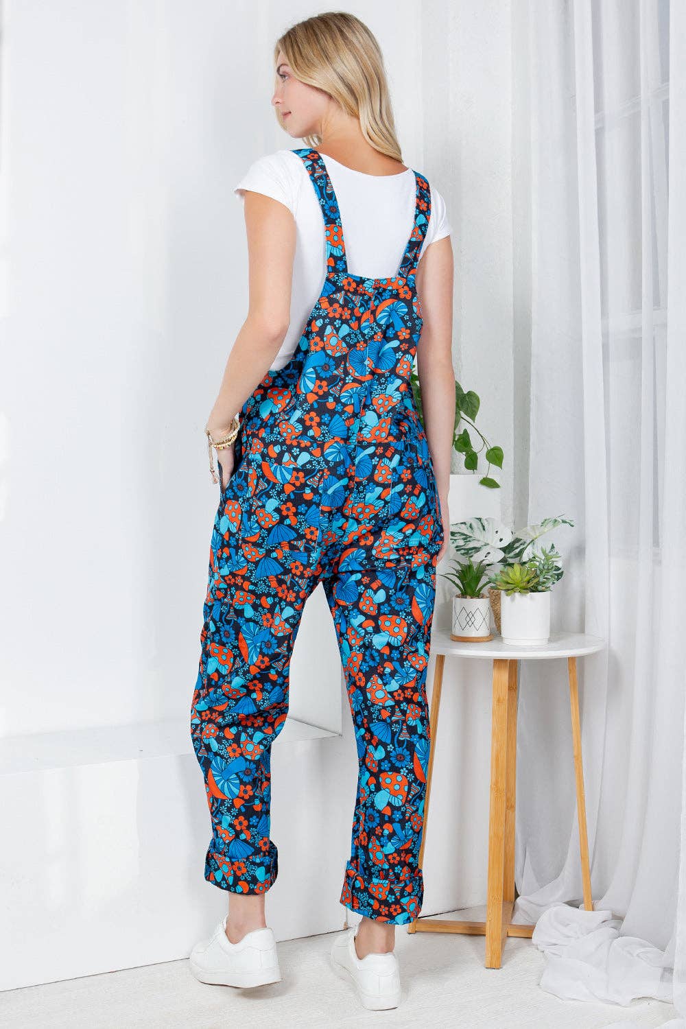 Clothing - Retro Mushroom Corduroy Overall - Plus Size