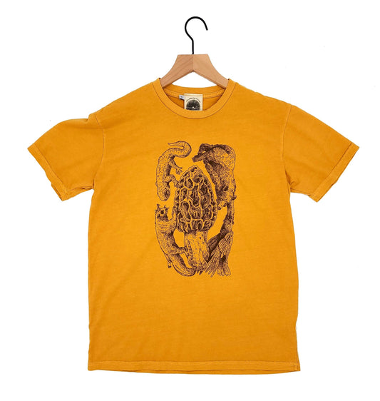 Court Morel Tee, Brown & Yellow
