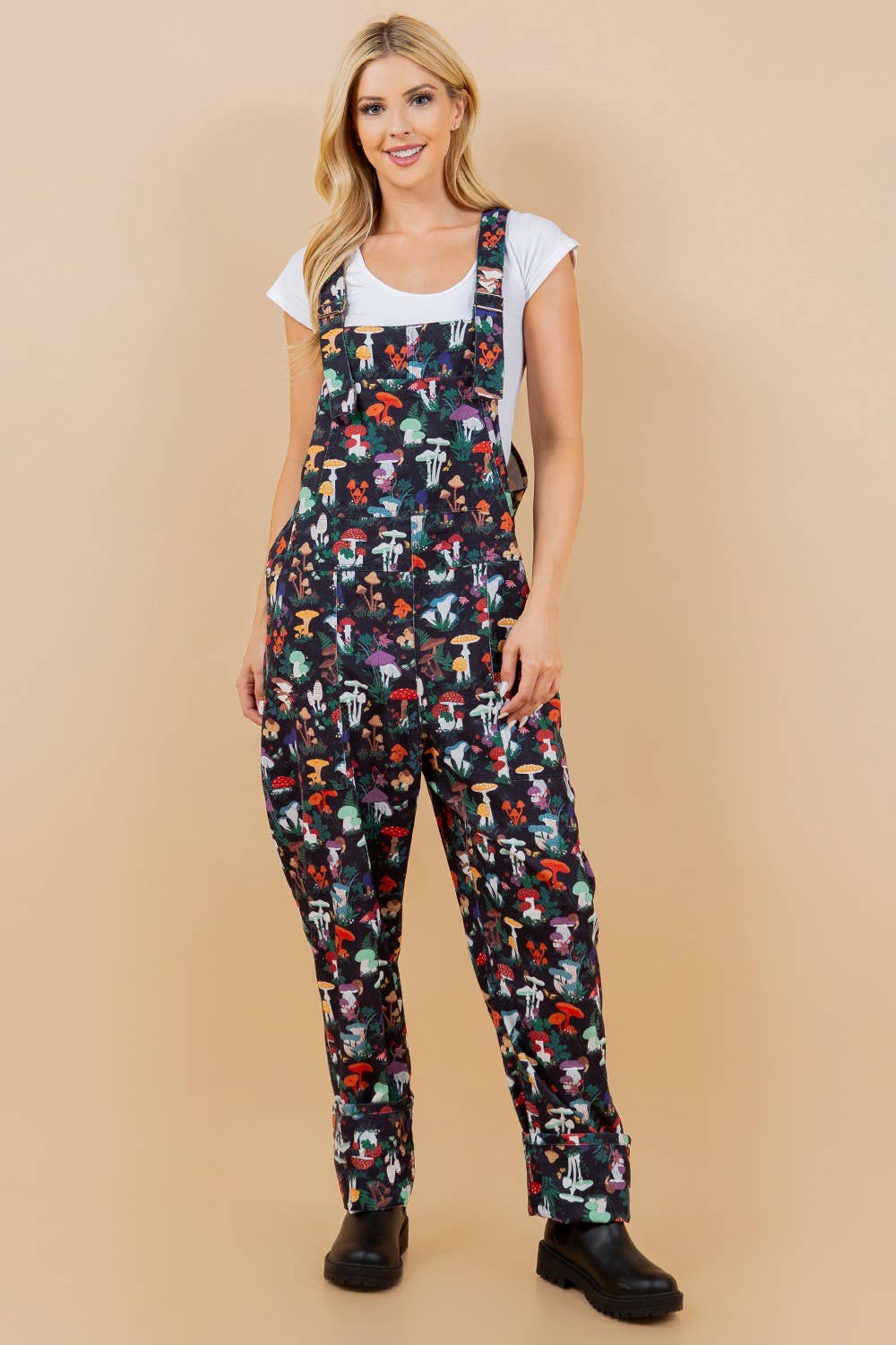 Garden Of Mushroom Plus Size Overall